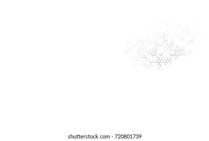 Dark Black vector polygonal illustration, which consist of hexagons. Hexagonal pattern for your business design. Geometric background in Origami style with gradient. 
