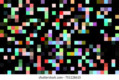 Dark Black vector polygonal illustration, which consist of rectangles. Rectangular pattern for your business design. Geometric background in Origami style with gradient. 