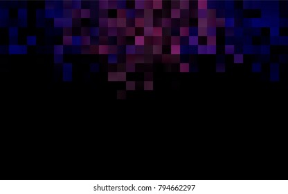 Dark Black vector polygonal illustration, which consist of rectangles. Rectangular pattern for your business design. Geometric background in Origami style with gradient. 
