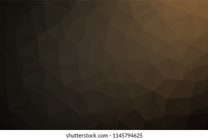 Dark Black vector polygonal pattern. Colorful illustration in abstract style with gradient. The completely new template can be used for your brand book.