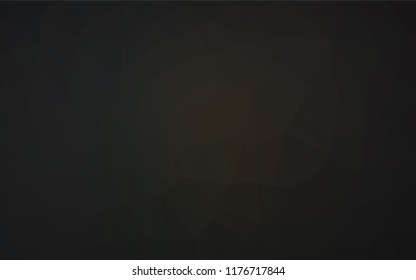 Dark Black vector polygonal pattern. Brand new colored illustration in blurry style with gradient. The elegant pattern can be used as part of a brand book.