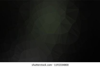 Dark Black vector polygonal pattern. Colorful illustration in abstract style with gradient. A new texture for your design.