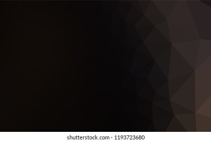 Dark Black vector polygonal pattern. Creative geometric illustration in Origami style with gradient. The best triangular design for your business.