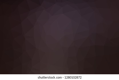 Dark Black vector polygonal pattern. Triangular geometric sample with gradient.  Completely new template for your business design.