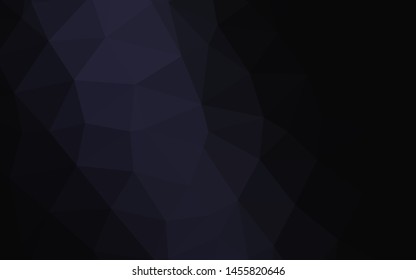 Dark Black vector polygonal pattern. Shining colored illustration in a Brand new style. Completely new template for your business design.
