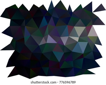 Dark Black vector polygonal pattern. Triangular geometric sample with gradient.  The template can be used as a background for cell phones.