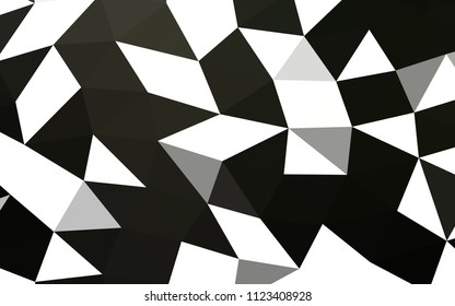 Dark Black vector polygonal polygonal. Shining colored illustration in a Brand new style. The polygonal design can be used for your web site.