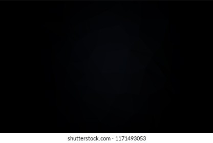 Dark Black vector polygonal template. Colorful illustration in abstract style with gradient. A completely new design for your business.