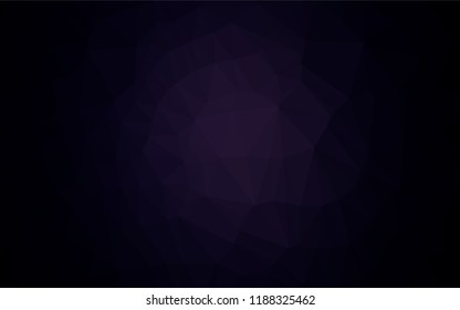 Dark Black vector polygonal template. A sample with polygonal shapes. The template can be used as a background for cell phones.