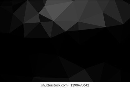 Dark Black vector polygonal template. A completely new color illustration in a vague style. A completely new template for your business design.