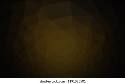 Dark Black vector polygonal template. Glitter abstract illustration with an elegant design. Brand new style for your business design.
