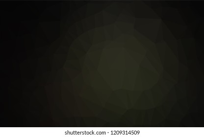 Dark Black vector polygonal template. Shining colored illustration in a Brand new style. The textured pattern can be used for background.