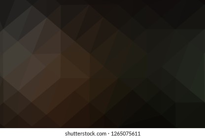 Dark Black vector polygonal template. An elegant bright illustration with gradient. Template for a cell phone background.
