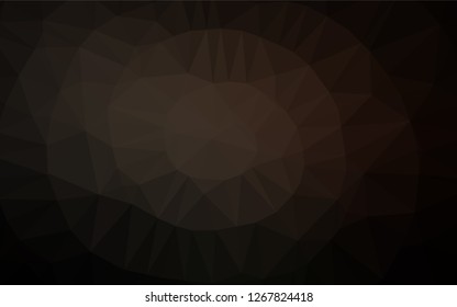 Dark Black vector polygonal template. Colorful illustration in abstract style with gradient. Brand new style for your business design.