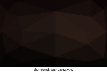 Dark Black vector polygonal template. Triangular geometric sample with gradient.  Completely new design for your business.