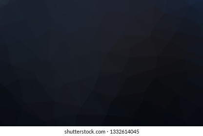 Dark Black vector polygonal template. Modern geometrical abstract illustration with gradient. Template for your brand book.