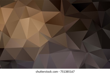 Dark Black vector polygonal template. Colorful illustration in abstract style with gradient. A completely new template for your business design.