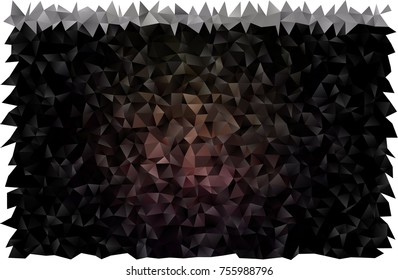 Dark Black vector polygonal template. Shining illustration, which consist of triangles. The polygonal design can be used for your web site.