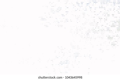 Dark Black vector red banner with set of circles, dots. Donuts Background. Creative Design Template. Technological halftone illustration.