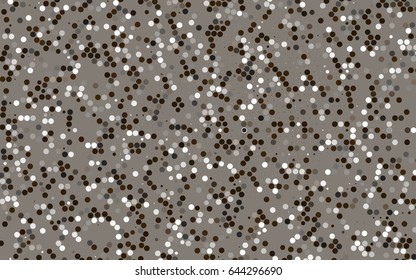 Dark Black vector red banner with set of circles, dots. Donuts Background. Creative Design Template. Technological halftone illustration.