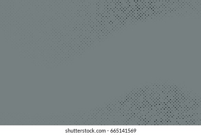 Dark Black vector red banner with set of circles, dots. Donuts Background. Creative Design Template. Technological halftone illustration.