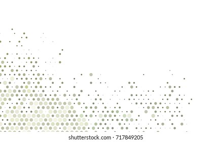 Dark Black vector red banner with set of circles, dots. Donuts Background. Creative Design Template. Technological halftone illustration.