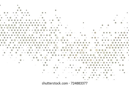 Dark Black vector red banner with set of circles, dots. Donuts Background. Creative Design Template. Technological halftone illustration.