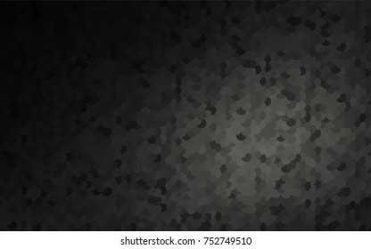 Dark Black vector red banner with set of circles, dots. Donuts Background. Creative Design Template. Technological halftone illustration.