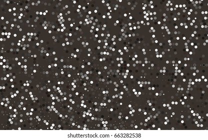 Dark Black vector red pattern of geometric circles, shapes. Colorful mosaic banner. Geometric background with colored disks.