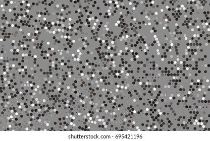 Dark Black vector red pattern of geometric circles, shapes. Colorful mosaic banner. Geometric background with colored disks.