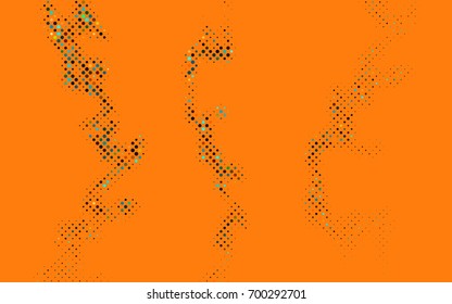 Dark Black vector red pattern of geometric circles, shapes. Colorful mosaic banner. Geometric background with colored disks.