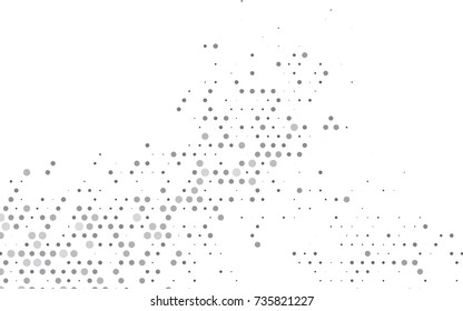 Dark Black vector red pattern of geometric circles, shapes. Colorful mosaic banner. Geometric background with colored disks.