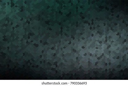 Dark Black vector red pattern of geometric circles, shapes. Colorful mosaic banner. Geometric background with colored disks.