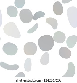 Dark Black vector seamless backdrop with dots, spots. Blurred decorative design in abstract style with bubbles. Design for textile, fabric, wallpapers.