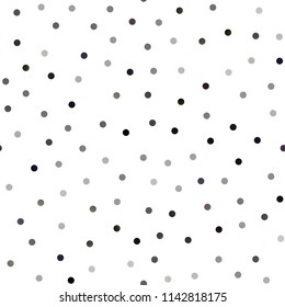 Dark Black vector seamless background with bubbles. Glitter abstract illustration with blurred drops of rain. Beautiful design for your business natural advert.