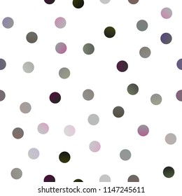 Dark Black vector seamless background with dots. Modern abstract illustration with colorful water drops. The pattern can be used for beautiful websites.