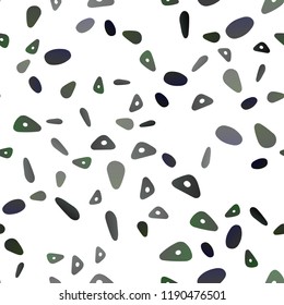 Dark Black vector seamless background with triangles, circles. Beautiful illustration with circles, triangles in nature style. Smart design for your business advert.