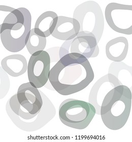 Dark Black vector seamless background with bubbles. Modern abstract illustration with colorful water drops. Pattern for design of window blinds, curtains.