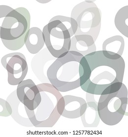 Dark Black vector seamless background with bubbles. Modern abstract illustration with colorful water drops. Design for textile, fabric, wallpapers.