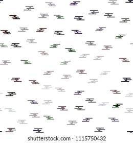 Dark Black vector seamless cover with long lines. Glitter abstract illustration with colored sticks. The pattern can be used for busines ad, booklets, leaflets