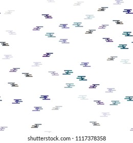 Dark Black vector seamless cover with long lines. Blurred decorative design in simple style with lines. The pattern can be used as ads, poster, banner for commercial.