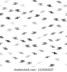 Dark Black vector seamless cover with long lines. Glitter abstract illustration with colored sticks. Best design for your ad, poster, banner.