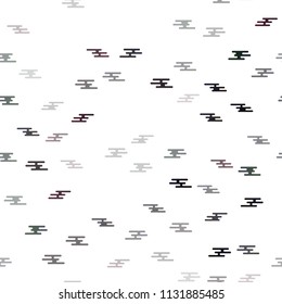 Dark Black vector seamless cover with line shapes. Blurred decorative design in simple style with lines. The template can be used as a background.