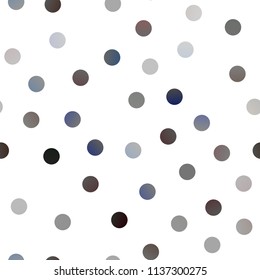 Dark Black vector seamless cover with spots. Glitter abstract illustration with blurred drops of rain. The pattern can be used for aqua ad, booklets.