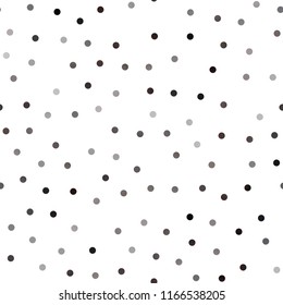 Dark Black vector seamless cover with spots. Blurred decorative design in abstract style with bubbles. The pattern can be used for ads, leaflets of liquid.