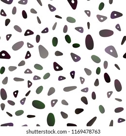 Dark Black vector seamless cover in polygonal style with circles. Modern abstract illustration with colorful dots, lines. Pattern for commercials.