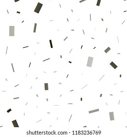Dark Black vector seamless cover in polygonal style. Decorative design in abstract style with rectangles. The template can be used as a background.