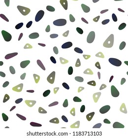 Dark Black vector seamless cover in polygonal style with circles. Beautiful illustration with circles, triangles in nature style. Modern template for your landing page.