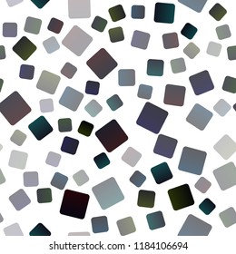 Dark Black vector seamless cover in polygonal style. Beautiful illustration with rectangles and squares. Pattern can be used for websites.