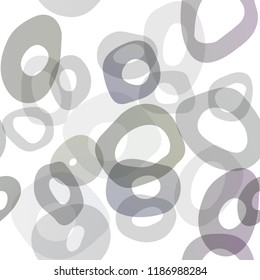 Dark Black vector seamless cover with circles. Blurred bubbles on abstract backdrop with colorful gradient. Design for textile, fabric, wallpapers.